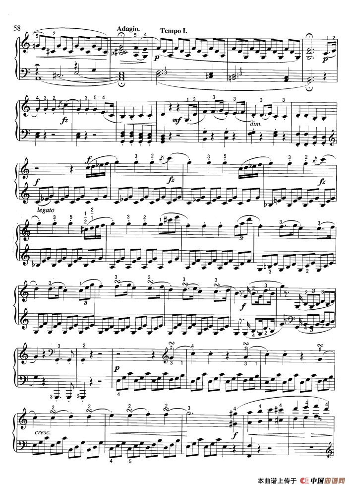 奏鸣曲钢琴曲谱（图5）