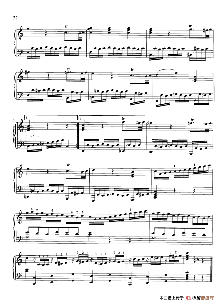 “星星”变奏曲钢琴曲谱（图10）