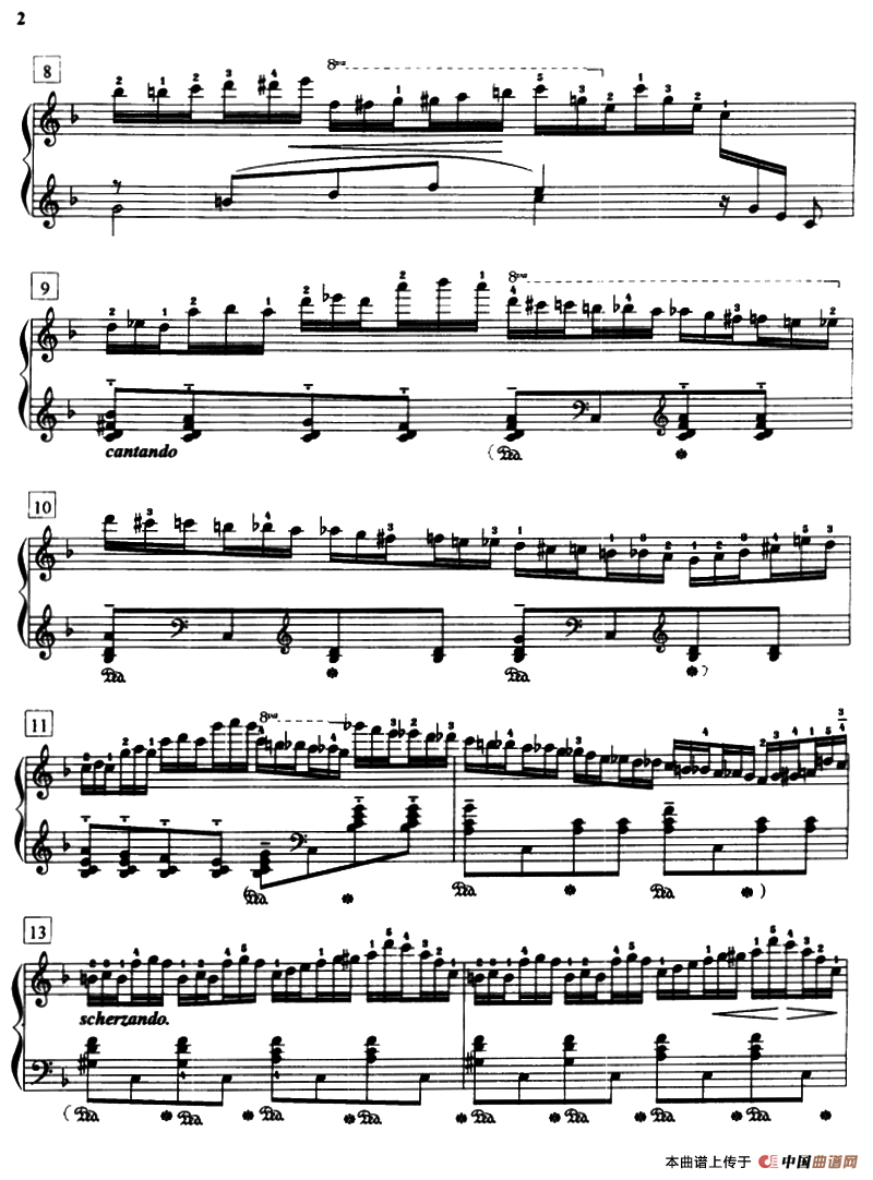 莫什科夫斯基练习曲（Op.72.No.6）钢琴曲谱（图2）
