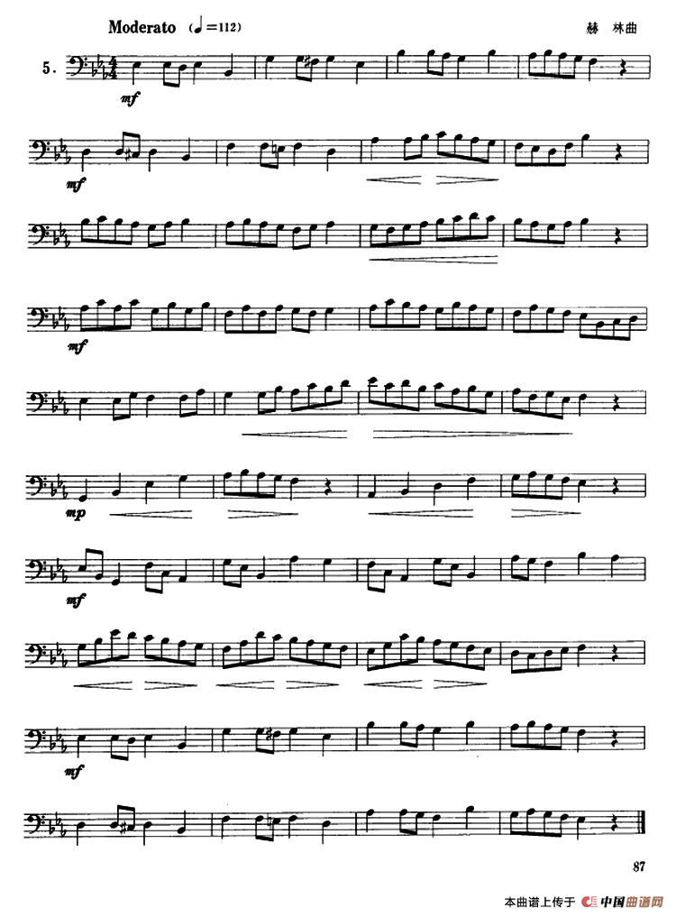 12首长号练习曲钢琴曲谱（图3）