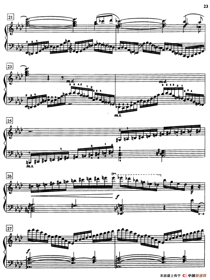 莫什科夫斯基练习曲（Op.72.No.11）钢琴曲谱（图3）