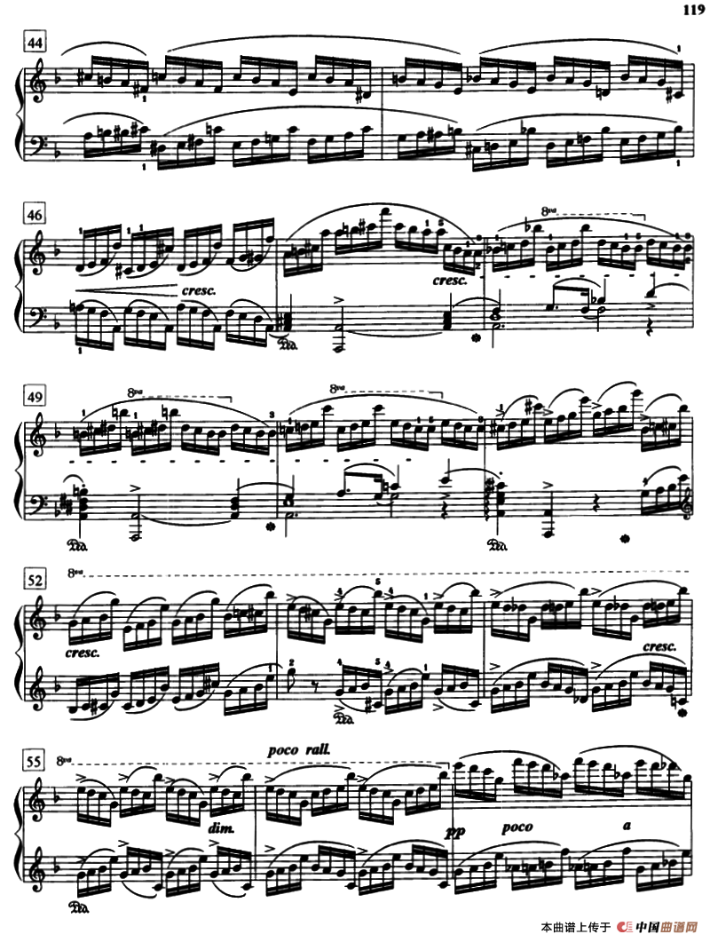 练习曲（Op.10.No.8）钢琴曲谱（图4）