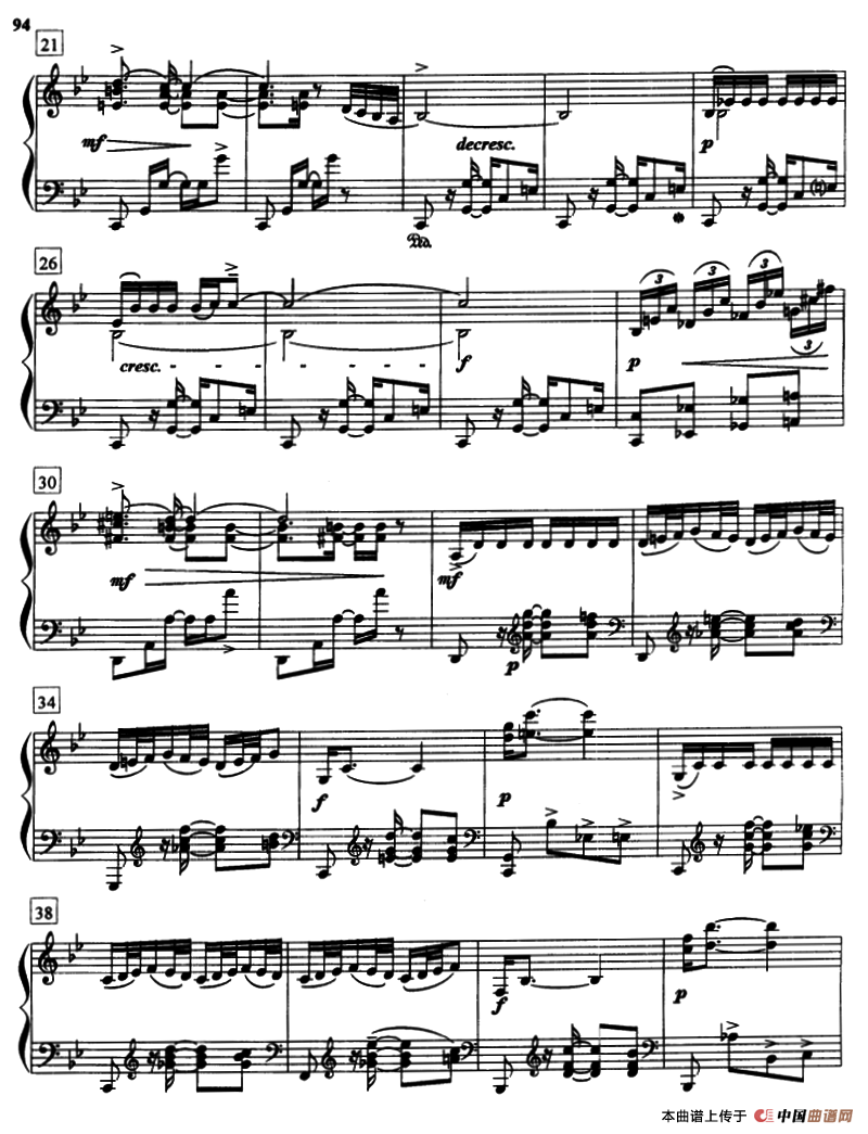前奏曲（格什温作曲版）钢琴曲谱（图2）