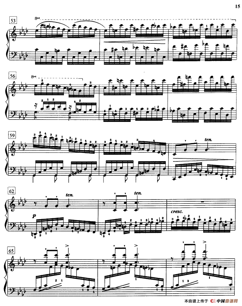 克莱门蒂练习曲（《名手之道》No.21）钢琴曲谱（图4）
