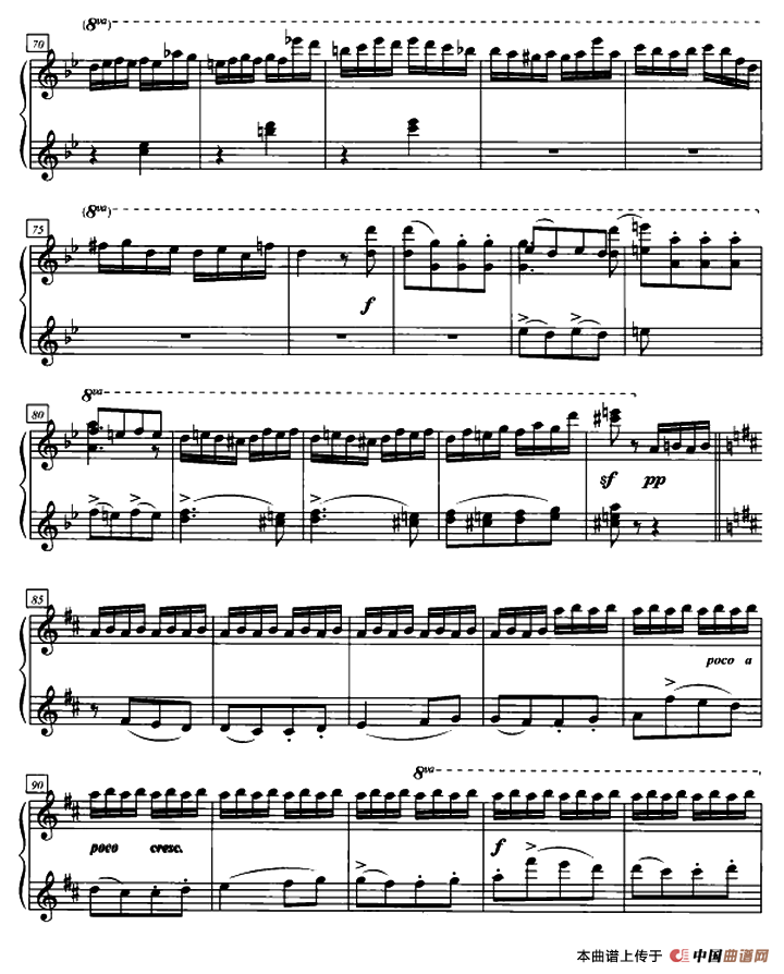 加洛普即兴曲（四手联弹、第一钢琴）钢琴曲谱（图3）
