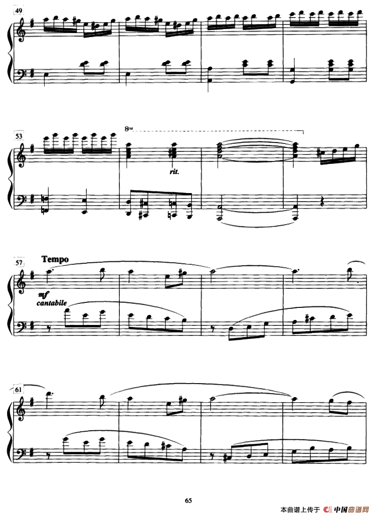 节日钢琴曲谱（图4）