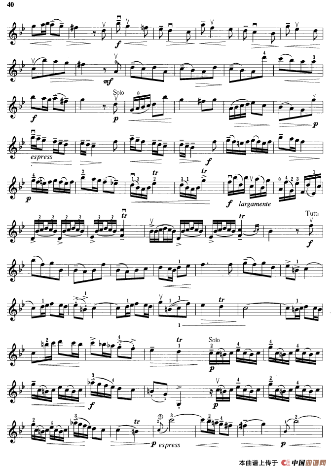 g小调协奏曲第一乐章钢琴曲谱（图2）