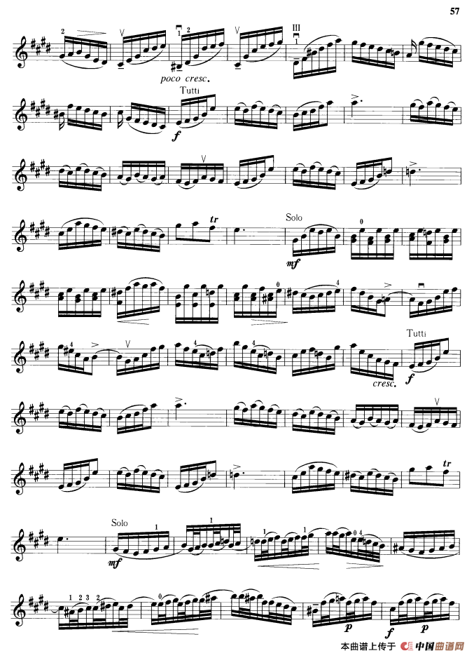E大调第二协奏曲钢琴曲谱（图9）