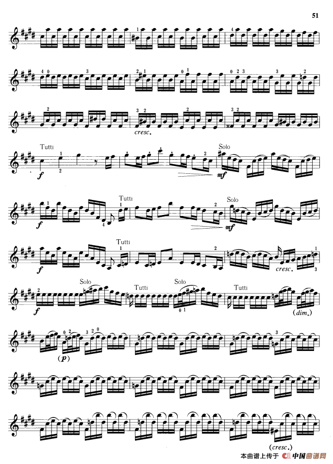 E大调第二协奏曲钢琴曲谱（图3）