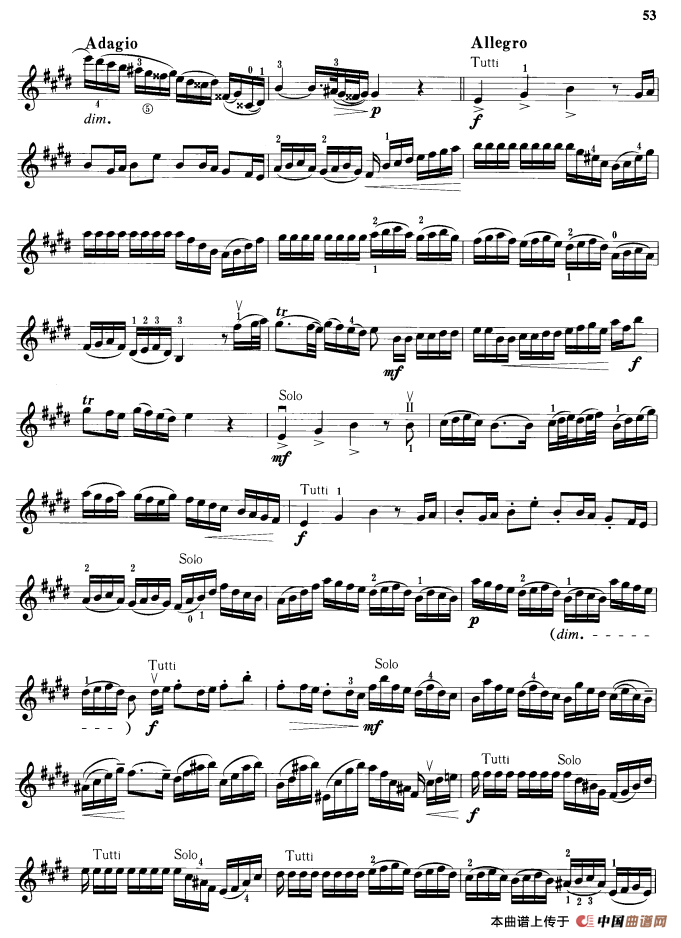 E大调第二协奏曲钢琴曲谱（图5）
