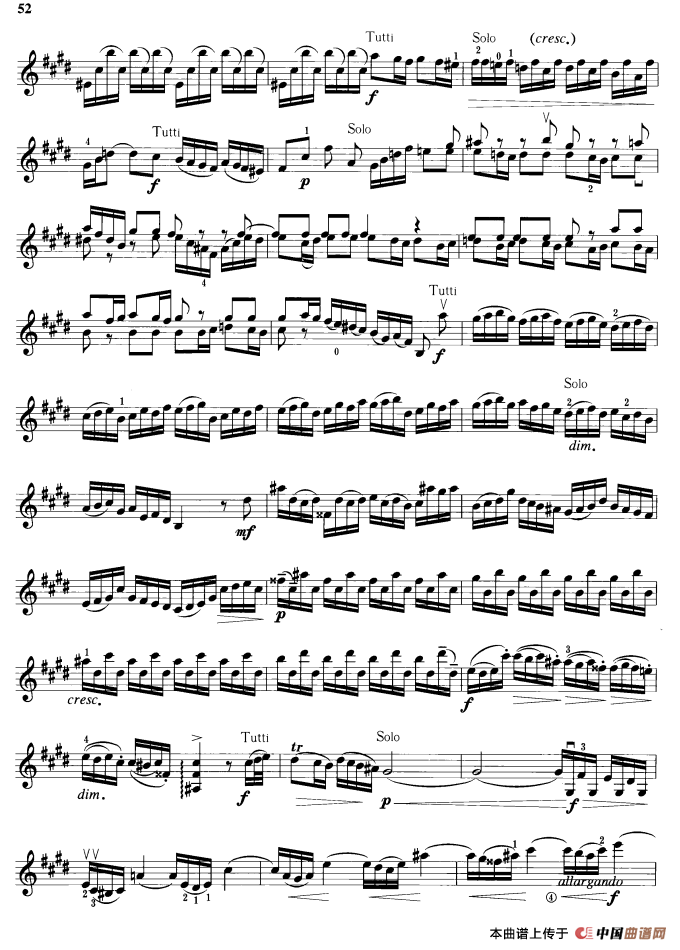 E大调第二协奏曲钢琴曲谱（图4）