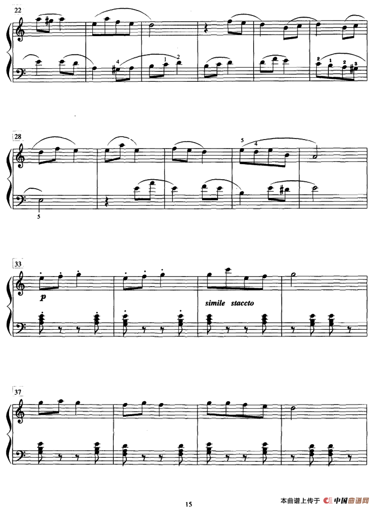 林中的小松鼠钢琴曲谱（图2）