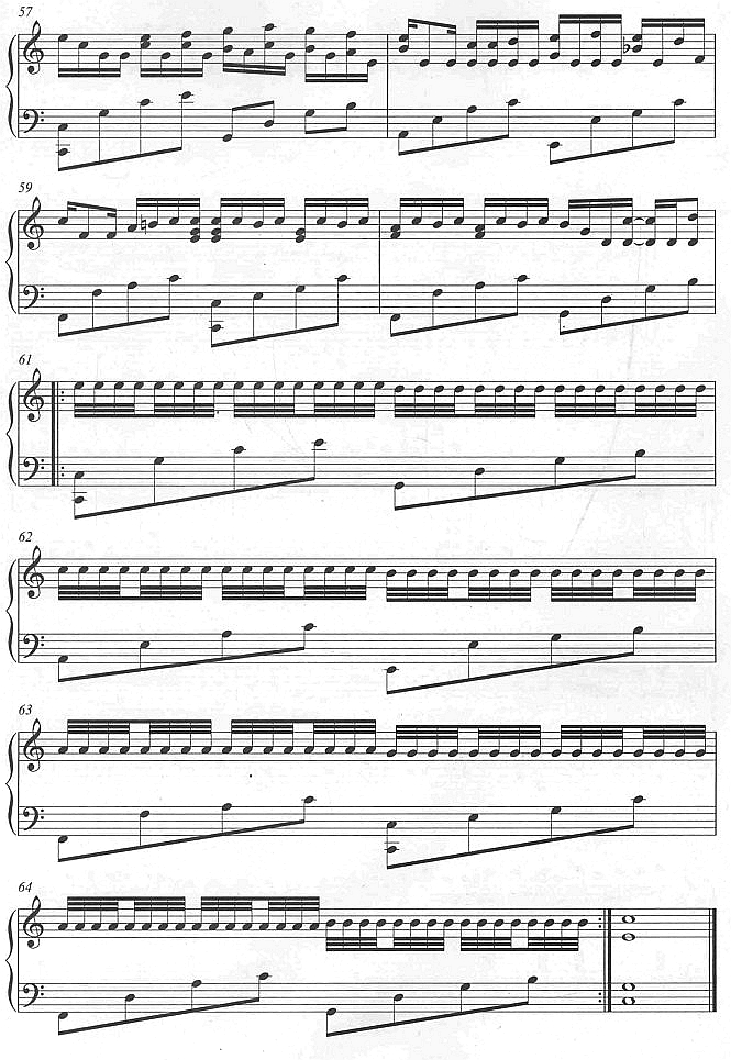 卡农4钢琴曲谱（图1）