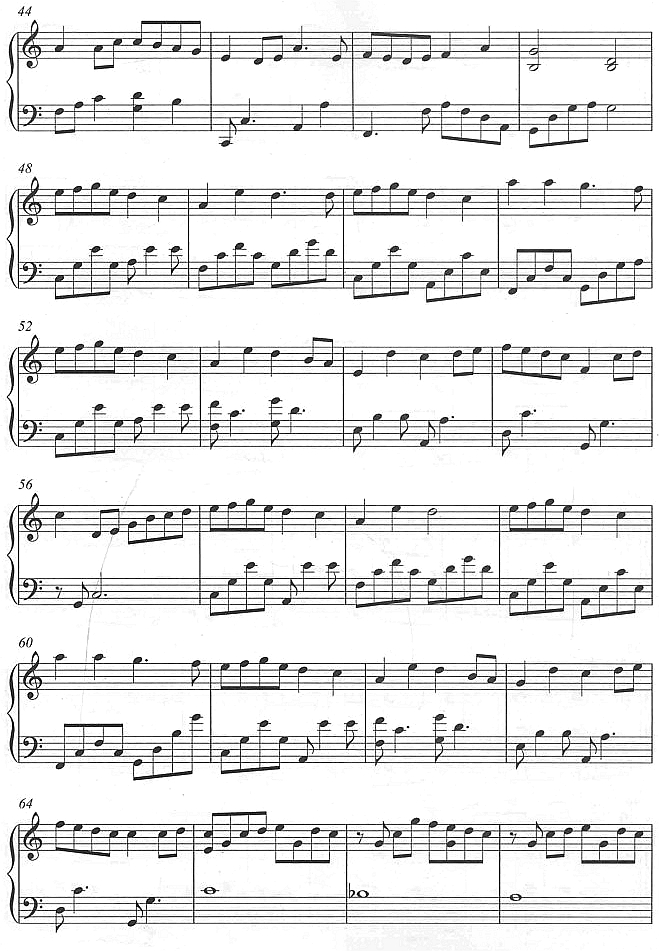 雪之梦3钢琴曲谱（图1）