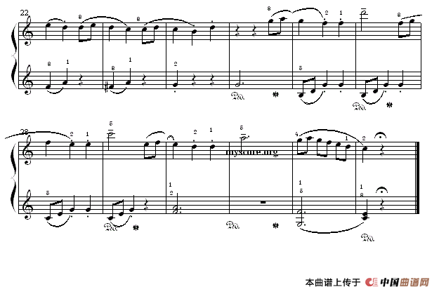 考级初级曲目：圆舞曲钢琴曲谱（图2）