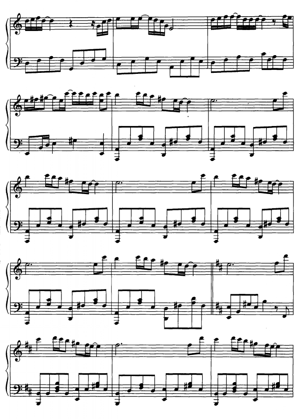 大地之歌4钢琴曲谱（图1）