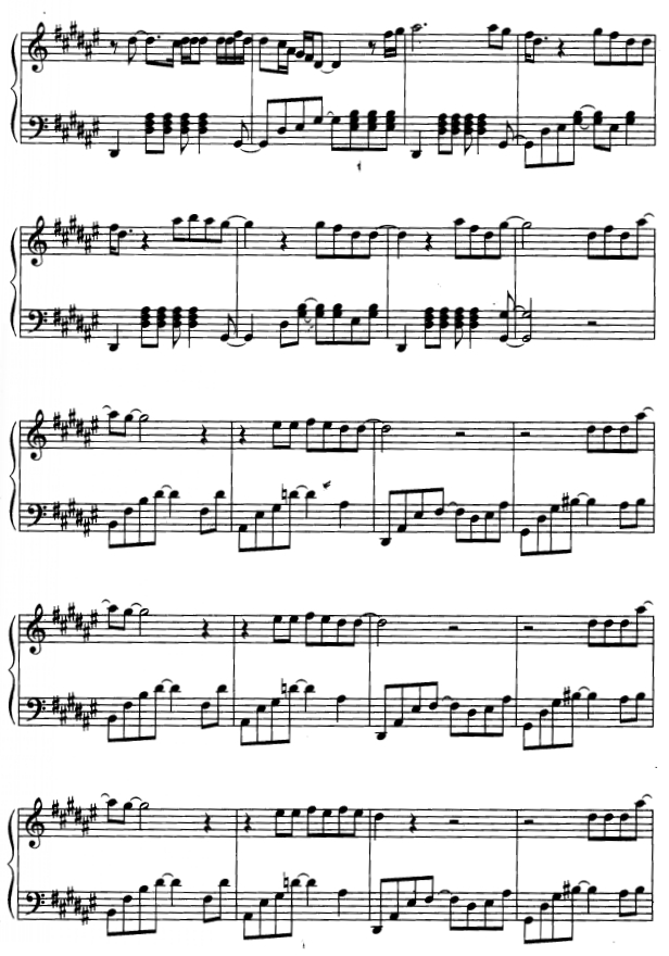 不管发生什么5钢琴曲谱（图1）