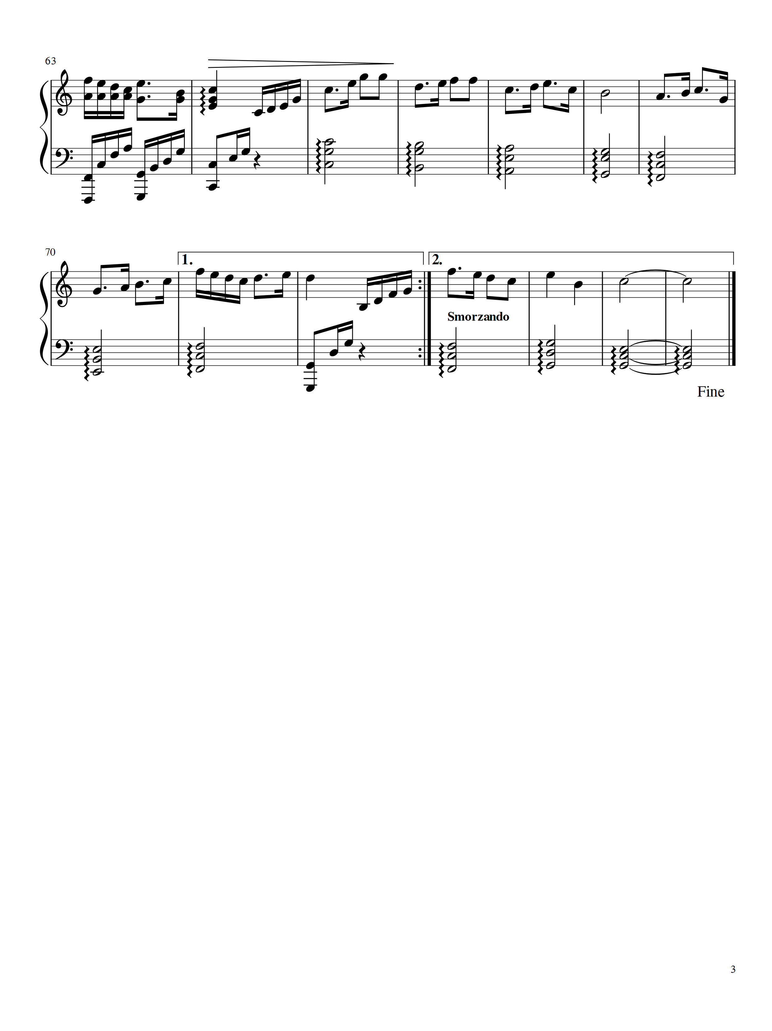 心向往之钢琴曲谱（图3）