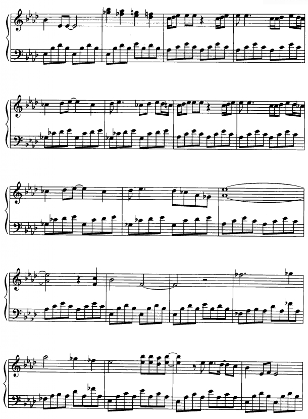 飞走4钢琴曲谱（图1）