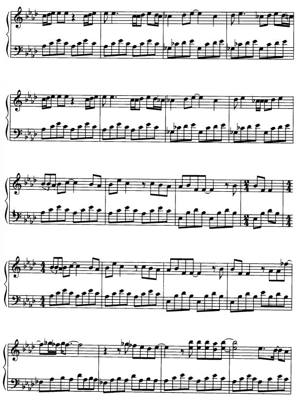 飞走3钢琴曲谱（图1）