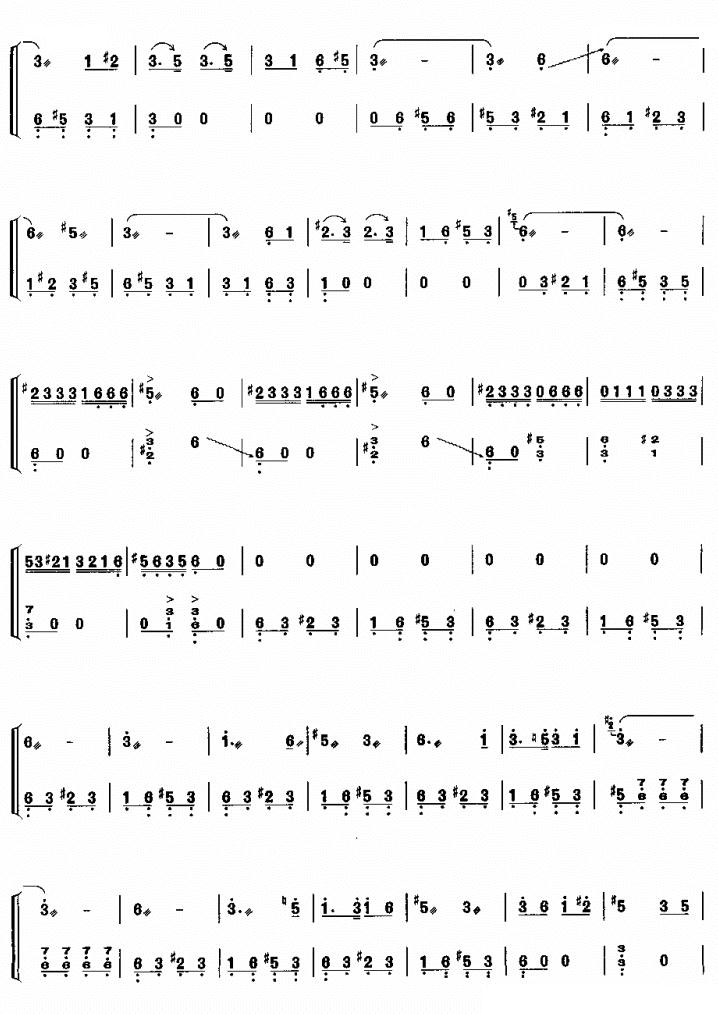 湘舞古筝曲谱（图2）