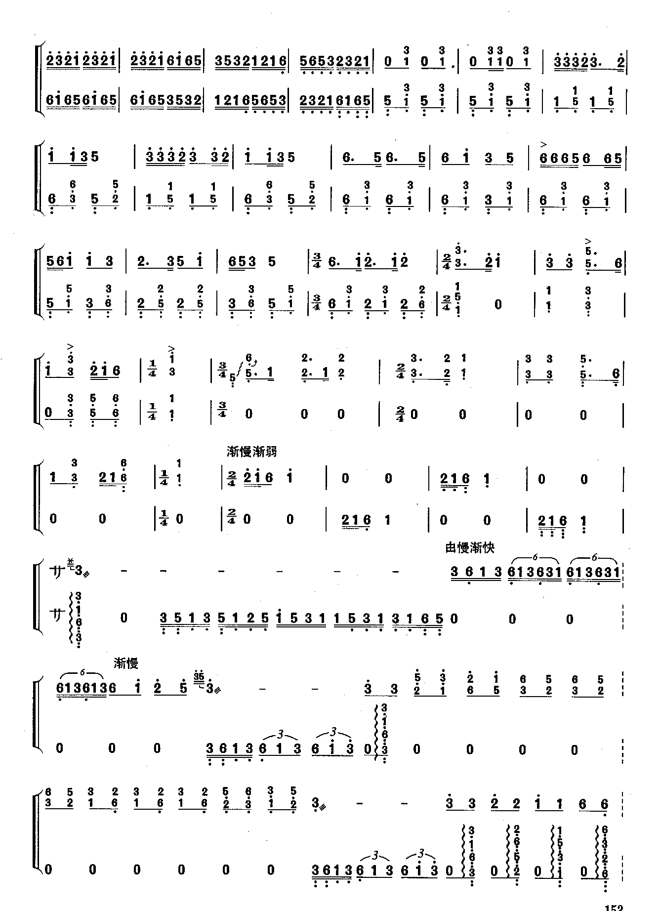 解放区的天古筝曲谱（图2）