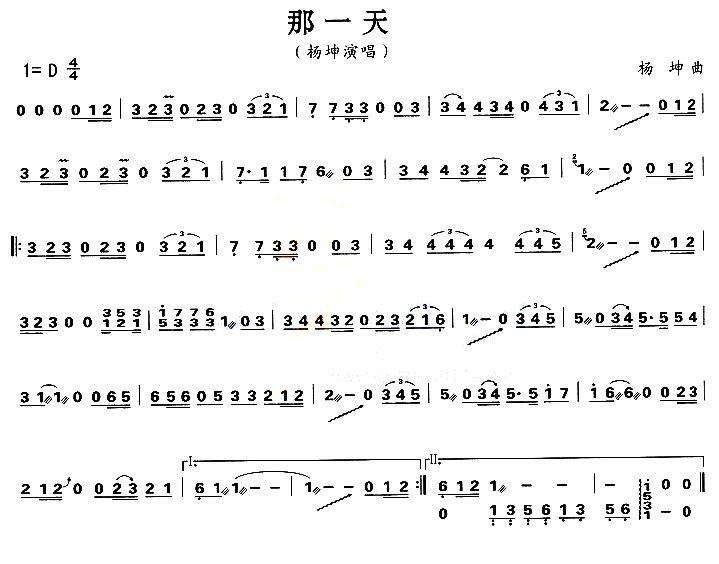 那一天古筝曲谱（图1）