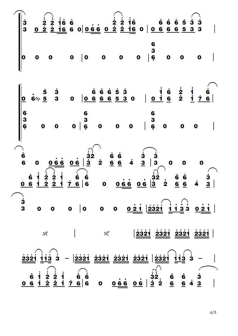 Billie Jean古筝曲谱（图4）