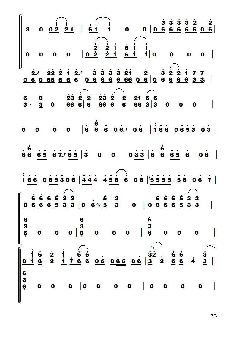 Billie Jean古筝曲谱（图3）