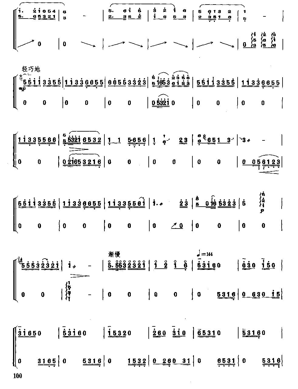 赫哲人的春天古筝曲谱（图2）
