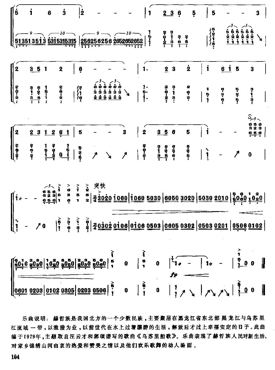 赫哲人的春天古筝曲谱（图6）