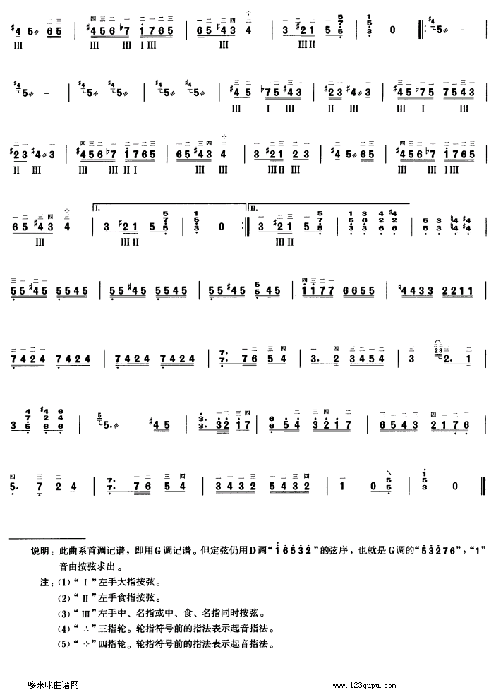 霍拉舞曲古筝曲谱（图2）