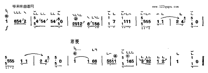 上楼-河南筝曲古筝曲谱（图3）