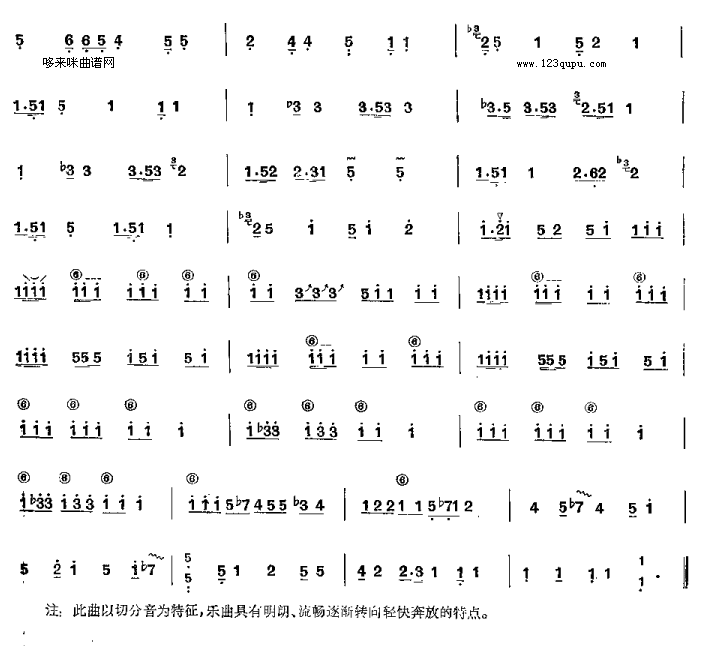 恩莫里-延边筝曲古筝曲谱（图3）