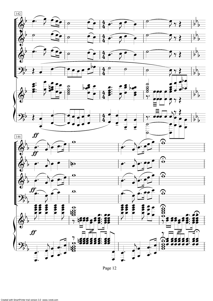娄山关合唱谱合唱曲谱（图11）
