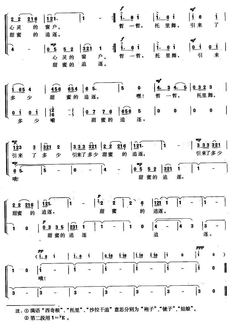 托里舞合唱曲谱（图2）