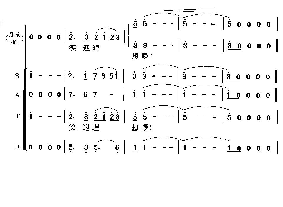 我们的祖国歌甜花香(合唱)合唱曲谱（图8）