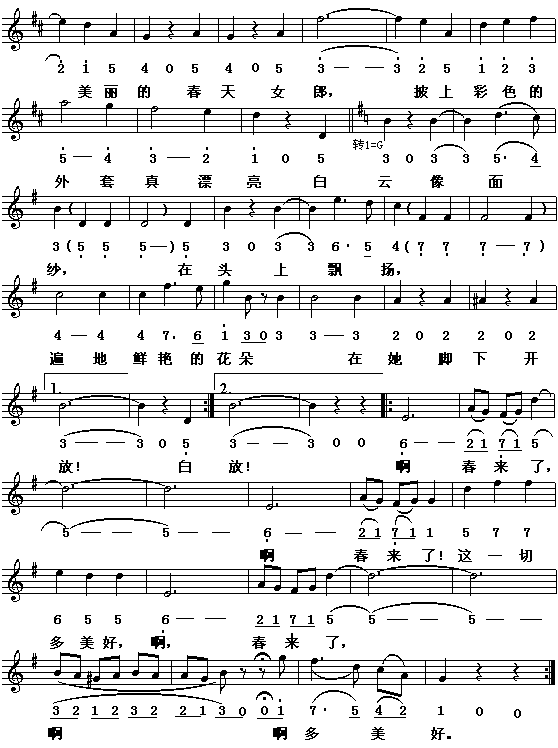 蓝色多瑙河圆舞曲（共二之二）简谱（图2）