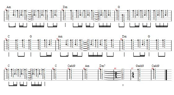 湖水—天堂乐队吉他谱（图4）