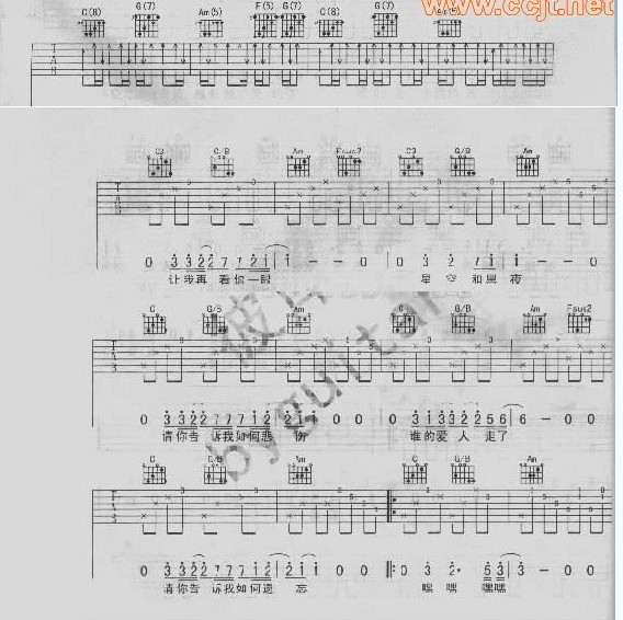 梵高先生 完结版吉他谱（图3）