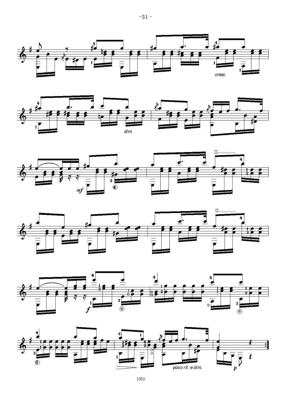 索尔·克斯特26首练习曲之21——26吉他谱（图15）