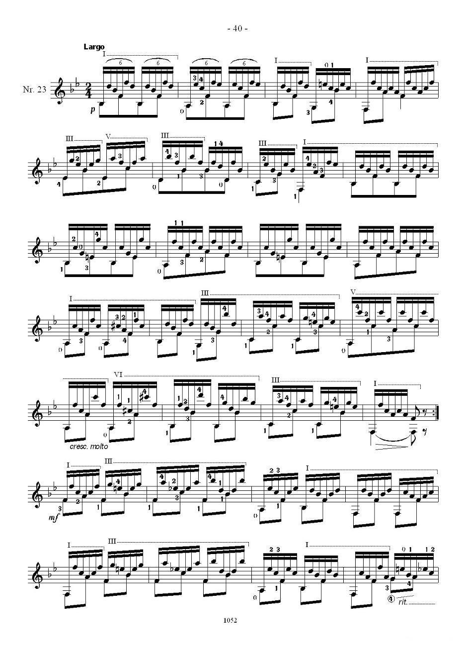 索尔·克斯特26首练习曲之21——26吉他谱（图4）