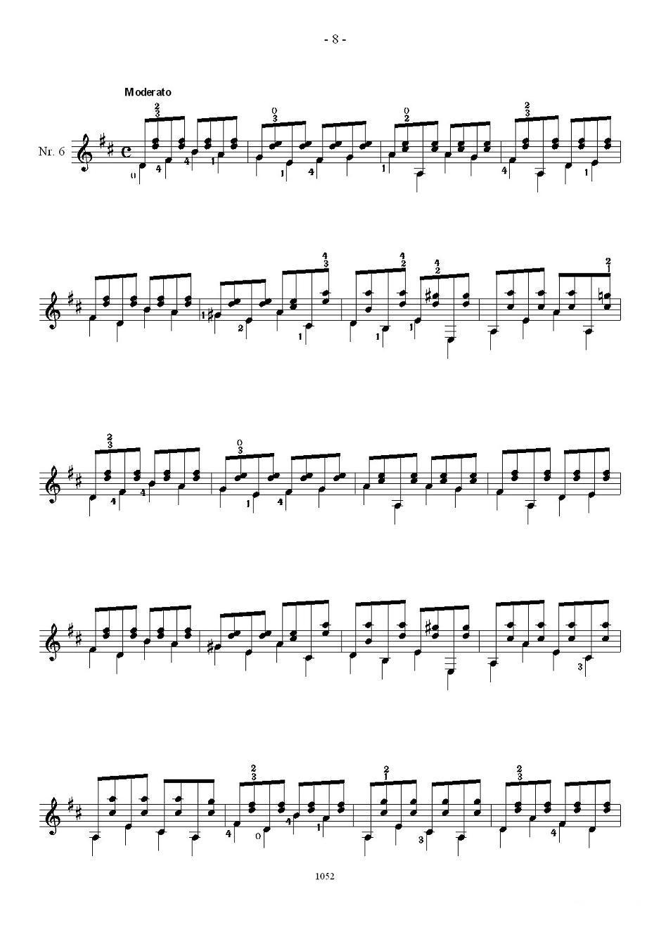 索尔·克斯特26首练习曲之6——10吉他谱（图2）