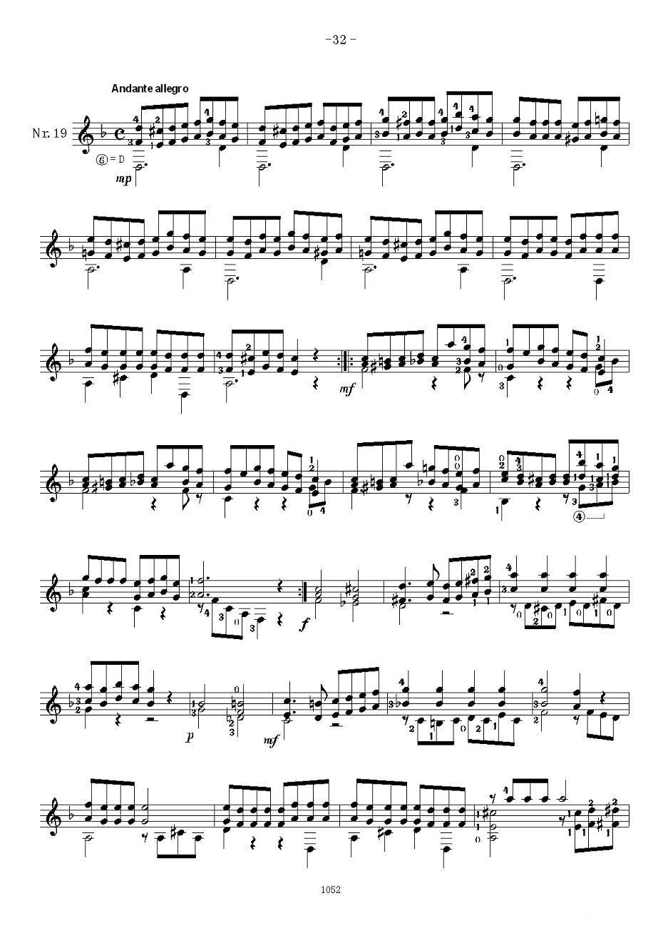 索尔·克斯特26首练习曲之16——20吉他谱（图7）