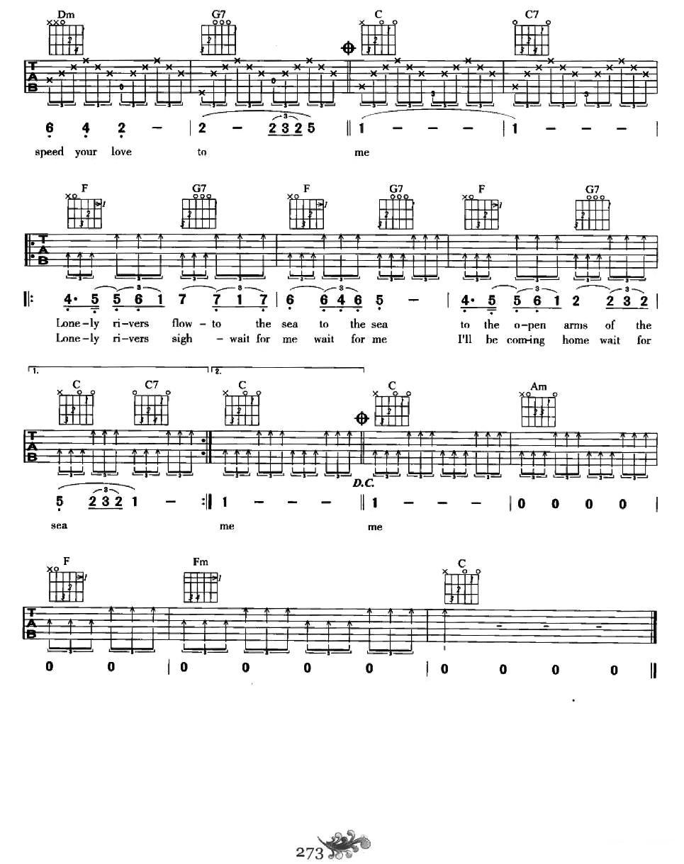 奔放的旋律吉他谱（图2）