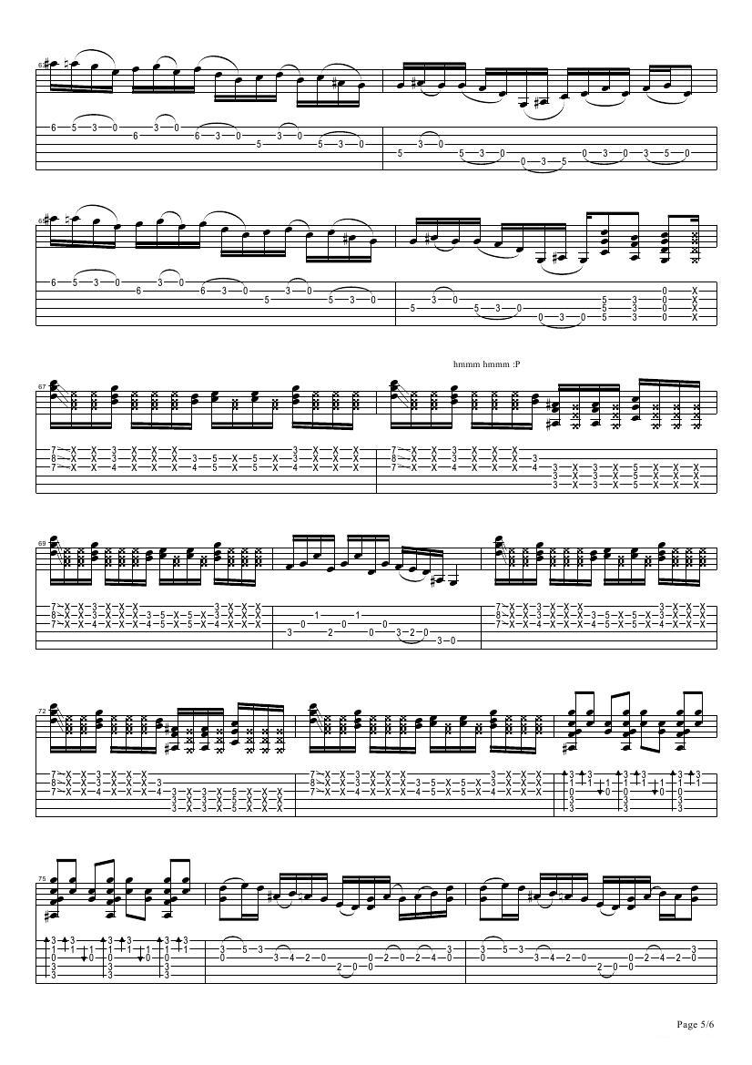 tommy emmanuel：tall fiddler（指弹吉它）吉他谱（图5）