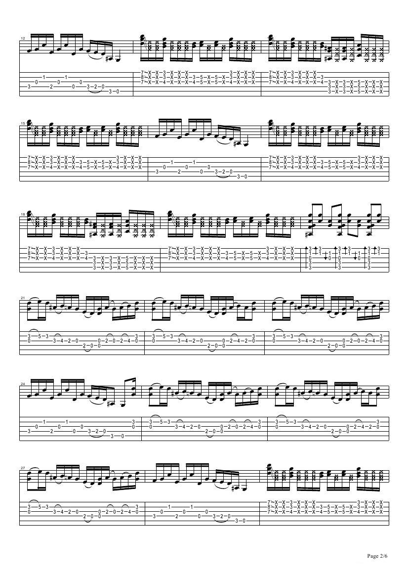 tommy emmanuel：tall fiddler（指弹吉它）吉他谱（图2）