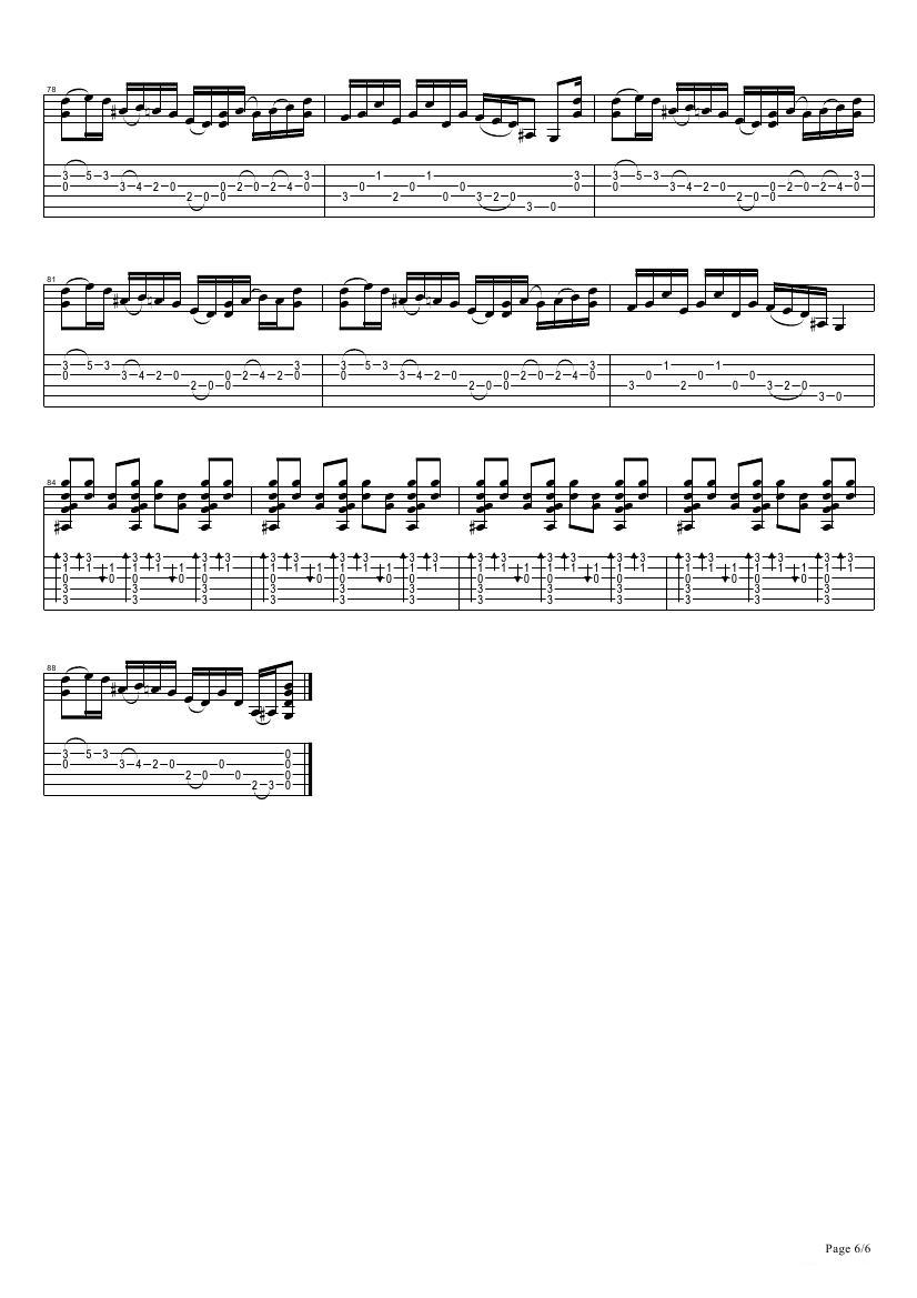 tommy emmanuel：tall fiddler（指弹吉它）吉他谱（图6）