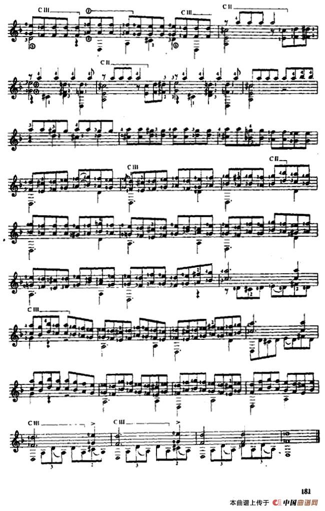 费尔南多·索尔 古典吉他练习曲 No.13（Op.6  No.9）吉他谱（图2）
