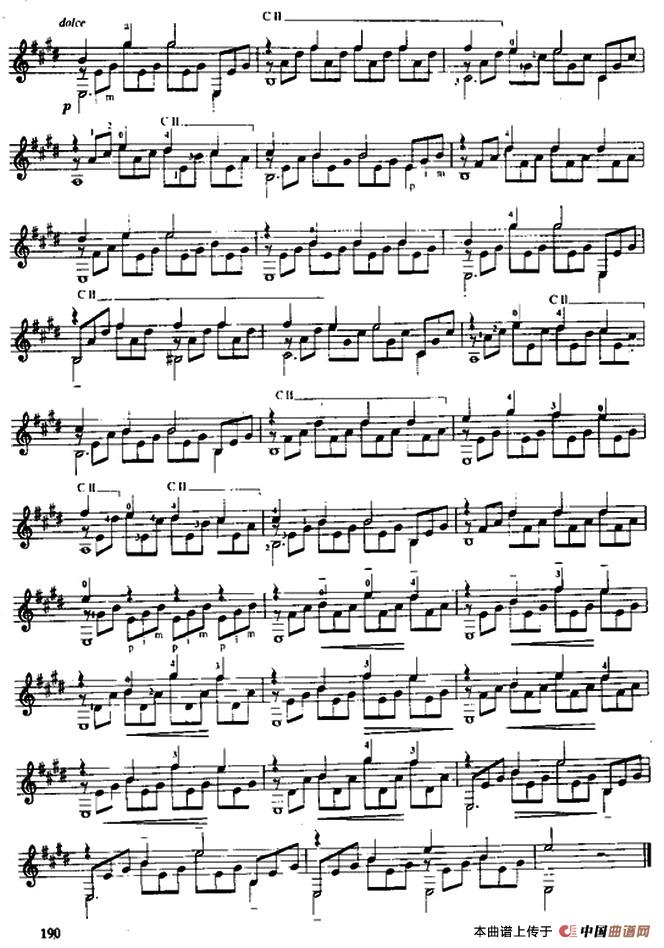 费尔南多·索尔 古典吉他练习曲 No.17（Op.6  No.11）吉他谱（图3）